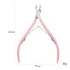 Rose Gold/Pink Nail Cuticle Nipper Clipper Cutter Scissor Trimmer Cuticle Dead Skin Remover Pedicure Nail Art Tool for view 4