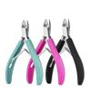 Nail Cuticle Scissors Remover Dead Skin Nippers Stainless Steel Cuticle Cutters Fingernail Clipper Silicone Handle(Pink) view 3
