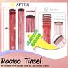 Hair Tinsel Clip in Red Fairy Hair Tinsel Kit, 12 Pcs 24 Inch Glitter Clip in Hair Extensions for Girls Women Kids Christmas New Year Festival Party (Red) view 2