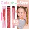 Hair Tinsel Clip in Red Fairy Hair Tinsel Kit, 12 Pcs 24 Inch Glitter Clip in Hair Extensions for Girls Women Kids Christmas New Year Festival Party (Red) view 3