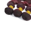12A 99J Burgundy Human Hair Bundles Body Wave 24 Inch Wine Red Brazilian Bundles Human Hair Extensions Double Weft 1 Pack view 2