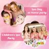 128 PCS Spa Party Supplies for Women, Spa Kit Include Lip Balm,Facial Masks, Hand Cream, Under Eye Patches, Compressed Towel, Foot Bath Bombs, Ideal for Gift Giving,sleepover party supplies for girls view 3
