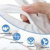 4 Pairs 100% Combed Cotton Gloves for Women & Men, White Cotton Moisturizing Gloves for Dry Hands & Eczema Overnight Sleep, SPA, Art handling Work, Care of Jewelry & Archival view 2