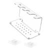 Fenteer Razor Holder Razor and Brush Stand Wall Mounted, Space Saving, Easy to Install, Hook Stand Organizer for Bathroom view 1