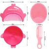 4 Pack Face Scrubber,ZMBeautk Baby Bath Brush & Comb, Silicone Face Scrubbers Exfoliator Brush for Facial Cleansing, Bathing, Newborn Essentialsfor Deep Cleaning Skin Care view 2