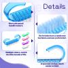 IANFAN 420 Pcs Handle Grip Nail Brush Bulk, 5 Colors Nail Scrub Brush for Toes and Nails Cleaner, Nails Brushes for Cleaning Fingernails, Pedicure Scrubbing Tool for Men and Women Cleaning view 3