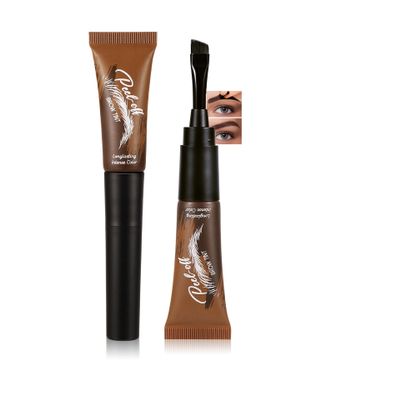 AKARY Tattoo Eyebrow Gel Easy Peel Off, Temporary Brown Eyebrow Eyebrow Tattoo Peel Off, Easy to Use, Waterproof & Transfer-proof, Natural Brow Color for Women Sparse Brows, #02 Espresso