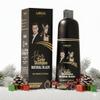 Black Hair Dye Shampoo 400ml  3 in 1 Natural Color Shampoo for Grey Hair  Ammonia-Free Hair Dye for Women & Men  Long-Lasting Instant Natural Black Coverage view 1