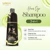 Black Hair Dye Shampoo 400ml  3 in 1 Natural Color Shampoo for Grey Hair  Ammonia-Free Hair Dye for Women & Men  Long-Lasting Instant Natural Black Coverage view 2