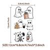 10 Sheets Halloween Ghost Temporary Tattoos Stickers,Birthday Themed Party Supplies Decoration Favors Cartoon Cute Sticker for Kids Boys Home Activity Class Prizes Carnival Christmas Rewards view 2