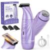 Kapopop New Upgrade Painless 2-in-1 Bikini Trimmer for Women,Electric Shaver & Razor with Dual Heads for Body Pubic Underarm & Facial Hair,IPX7 Waterproof Wet & Dry,Rechargeable Cordless Lady Trimmer view 1