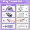 Kapopop New Upgrade Painless 2-in-1 Bikini Trimmer for Women,Electric Shaver & Razor with Dual Heads for Body Pubic Underarm & Facial Hair,IPX7 Waterproof Wet & Dry,Rechargeable Cordless Lady Trimmer view 2