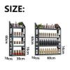 ZBJDX Wall Mounted Shelf, Metal Essential Oil Organizer, Perfume Storage Rack, Multifunctional Hanging Salon Nail Shop Organizer,Gold view 2
