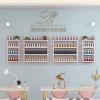 ZBJDX Wall Mounted Shelf, Metal Essential Oil Organizer, Perfume Storage Rack, Multifunctional Hanging Salon Nail Shop Organizer,Gold view 4