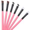 6pcs Angled Fine Eyeliner Brush Ultra Thin Precision Slanted Flat Eyeliner Makeup Brushes Set Flat Eyebrow Tint Brush Eye Makeup Tool Beauty Cosmetic Tool view 1