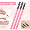 6pcs Angled Fine Eyeliner Brush Ultra Thin Precision Slanted Flat Eyeliner Makeup Brushes Set Flat Eyebrow Tint Brush Eye Makeup Tool Beauty Cosmetic Tool view 3