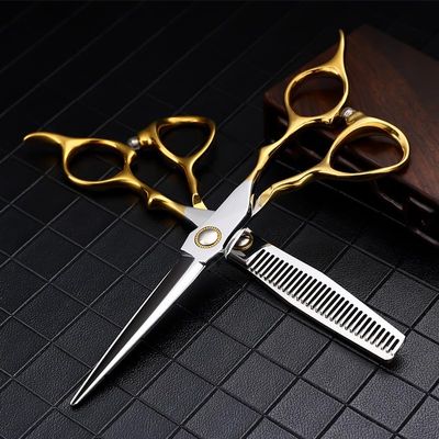 Hair Cutting Scissors, 6 Inch Barber Salon Japan 9Cr Hairdressing Cutting Scissor Professional 25-30% Thinning Scissors Cutting Haircut Shears Set