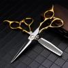Hair Cutting Scissors, 6 Inch Barber Salon Japan 9Cr Hairdressing Cutting Scissor Professional 25-30% Thinning Scissors Cutting Haircut Shears Set view 1