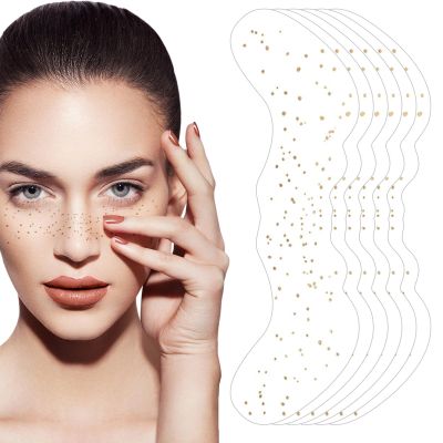 Faux Freckle Patches Waterproof - 6 Pieces Cosmetic Sticker for Women | Temporary Speckles Stickers for Women Girls Cosplay Enthusiasts Party Photographers Costume Parties Stage Performances Photograp