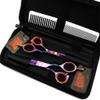 5.5 Inch Sharp Hair Cutting Scissors Set - Professional Barber Kit with Thinning Shears view 1