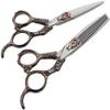 2-Piece Professional Hairdressing Scissors Set - Hair Shears and Thinning Shears view 1