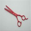 5.5 Inch Professional Hairdressing Scissors Set - Barber Haircutting Tools with Red Flat Screw for Salon & Home Use view 4