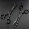 6 Inch Black Hair Cutting Scissors Set - Professional Barber Shears with Thinning Function view 2