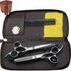 6.0 Inch Professional Hair Cutting Scissors Set - Barber Salon Hairdressing Shears with Straight and Thinning Blades view 3