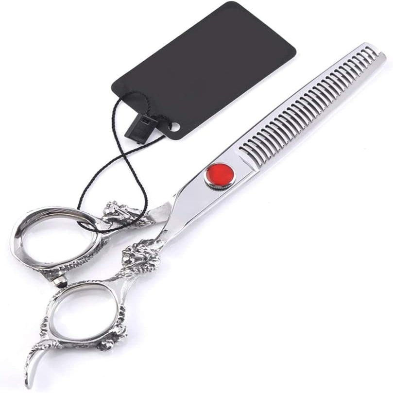 Professional Hairdressing Scissor Kit - Hair Cutting Scissors Set with Straight and Thinning Bevel Shears