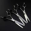 6 Inch 440C Professional Hair Scissors - Bilateral Thinning Shears, Barber Cutting Tools view 1
