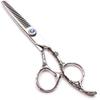6.0 inch Hairdressing Scissors Set - Salon Quality Thinning Shears with Plum Handle view 2