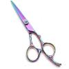 6.0 Inch Hairdressing Scissor Set - Plum Handle Salon Hair Cutting Shears with Thinning Capability view 3