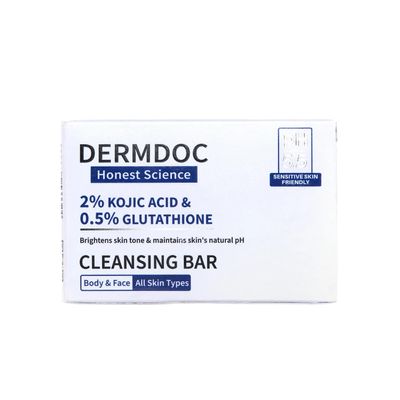 DermDoc by Purplle Cleansing Bar | Mild Daily Cleanser | For All Skin Types | Pack of 3 (75 g / 2.64 oz Each)