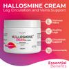Hallusa Natural 2-Pack Hallosmine Diosmin Cream 4 oz + Free Hallosmine Extra 850 mg 60 Ct | Triple Action Cream Formula: Diosmin, Hesperidin & Horse Chestnut | Vein support supplements for legs view 2