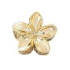 1pc Acrylic Flower Hair Claw, Elegant & Chic, Large Size, Floral Design, Versatile Hair Accessory for Half-Up Hairstyles(1PCSGold) view 1