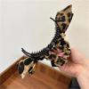 1pc Leopard Bow Hairpin - Retro, Fashionable Fabric. Fixed Hair Shark Clip Ideal for All Hairstyles, Dating & Daily Wear view 3