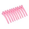 10pcs Plastic Ducktooth Clip for Female Styling Non-Slip Hair Clip for Thick and Sparse Hair(Pink-10pcs) view 1