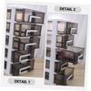 2Pcs Storage Box Vanity Organizers Hardware Drawers 5 Drawer Storage Organizer Storage Cabinet with Drawers Makeup Drawer Locker Storage White Table Plastic/White/31.30 * 21.30 * 15.20Cm view 4