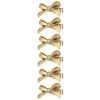 6 Pcs of Women's Golden Bow Mini Hairpins, Sweet and Cool Girl Bangs Hairpins and Hair Accessories(A(6 pieces)) view 1