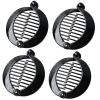 Large Prettyou 3.75 Inches, Round Banana Hair Clips for Thick Hair, 4 Pack in Tortoise Shell, Blue, Mint Green, Side Comb Ponytail Holder (black, Large) view 1
