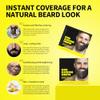 gowwim Beard Dye Shampoo for Men, Natural Plant Extracts Blackening Beard Color Skin-Friendly 10x15ml Travel Packs view 3
