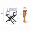 Portable Folding Directors Chair 24In Makeup Stool for Artists Lightweight Wooden Barber Chair with Canvas Back Ideal for Makeup Salon and Outdoor Use view 2
