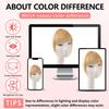 YPWCY 100% Real Human Hair Ash Blonde Fake Bangs Clip in Hair Extensions Wispy Bangs Fringe with Temples Hairpieces for Women Curved Bangs for Daily Wear view 4