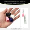4-PackKeychain Caps for Mario Badescu 0.35oz Lip Balm, Portable Replacement Cover Holder, Leak-Proof Design, Never Lose Your Lip Gloss Again view 4