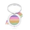 AKARY 5 Color Chameleon Shimmer Highlighter Makeup Palette Face Glitter Iridescent Multichrome Holographic Eyeshadow Purple Rainbow Glitter Makeup Highlight & Contour Chrome Eye Make up, #02 view 1
