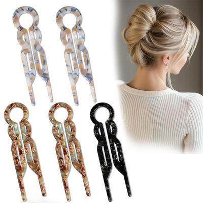5 PCS Prestige French Hair Pins,Prestige Hair Pin,New Hair Accessories, Elegant Hair Clips for Women,Suitable for All Hair Types(A)