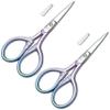 Beauty Scissors for Facial Hair Cutting, Eyebrow, Eyelash, Beard, Moustache - Multi-Functional Precision Trimming Tool for Grooming, Sewing, Embroidery, Crochet, Yarn & DIY Crafts 2 pcs 3.5 inch view 1