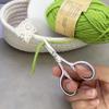 Beauty Scissors for Facial Hair Cutting, Eyebrow, Eyelash, Beard, Moustache - Multi-Functional Precision Trimming Tool for Grooming, Sewing, Embroidery, Crochet, Yarn & DIY Crafts 2 pcs 3.5 inch view 3