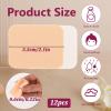 12 Pcs Square Makeup Sponges for Foundation Facial Powders Puff Cosmetic Sponge Round Foam Pad Beauty Makeup Eye Face Powders Blender for Liquid Foundation Cream Concealer view 2