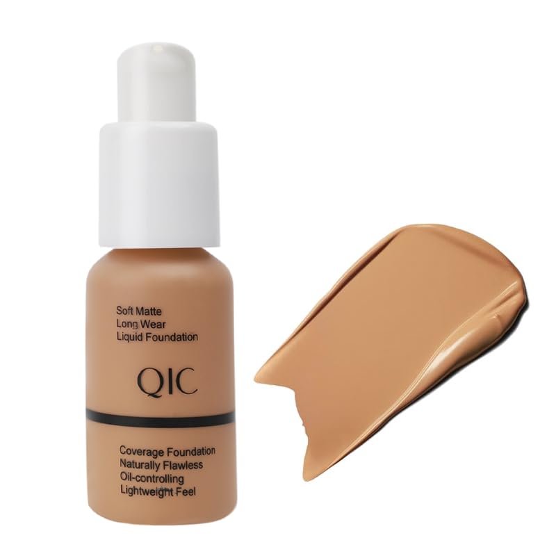 24HR Flawless Liquid Foundation Makeup - Soft Beige | Full Coverage, Weightless Matte Finish, Hydrating & Long Lasting Foundation, Transfer-Resistant, For All-Day Wear (05)